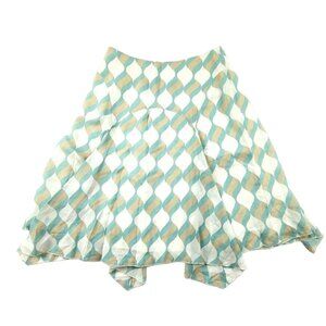 Anthropologie Girls from Savoy Skirt Womens Size 2 A Line Full Pleated Lined